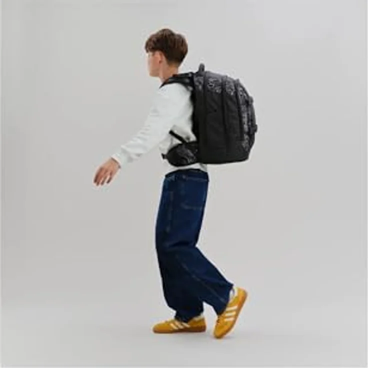 Satch Pack Ergonomischer Schulrucksack, 30L Stauraum, standfest, Organisationstalent, Street Ink - Grau – Bild 5