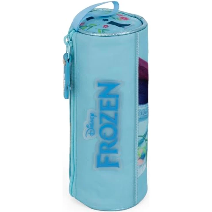Clondo Schlampermäppchen Die Eiskönigin Frozen, rundes Federmäppchen für Schule, 600D Polyester, 21x8 cm, robuster Reißverschluss, ideal für Mädchen von 6-12 Jahren – Bild 5