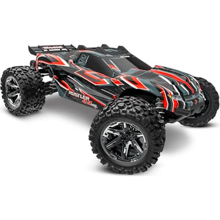 TRAXXAS RUSTLER 4 x 4 VXL BRUSHLESS HD ROT Modellfahrzeug ohne Akkus/Ladegerät – Bild 1