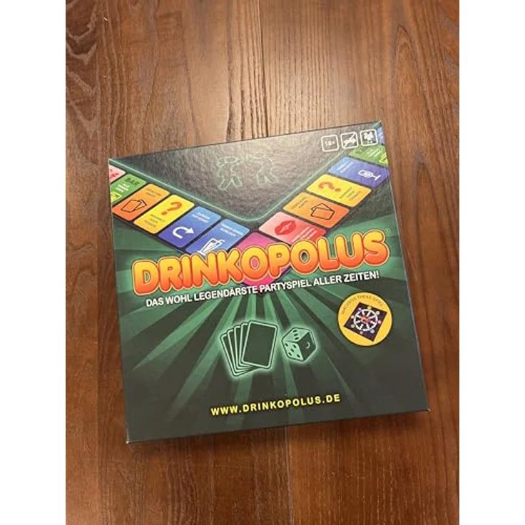Gomazing Drinkopolus Partyspiel für Erwachsene inkl. Spiel "Theke", für 2-8 Spieler ab 18 Jahren, langlebige Materialien, deutsch – Bild 6