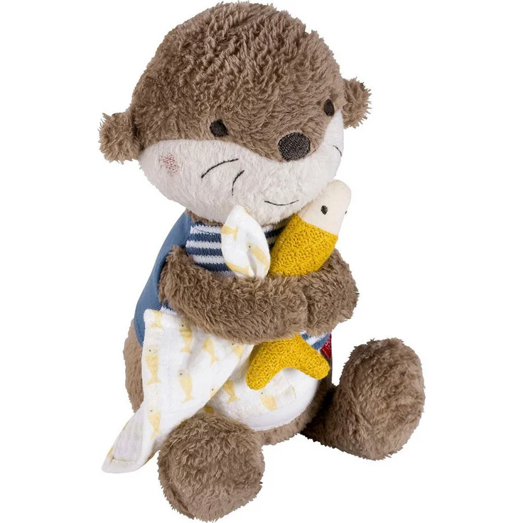 Fehn Kuscheltier Otter Theo, Nachtlicht mit Glow-in-the-dark Bestickung, von Fehn - Preisvergleich – Bild 1