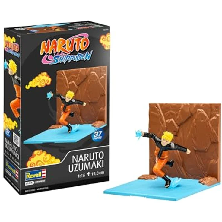Revell Steckbausatz Naruto Uzumaki, Click System, 37 Teile, Maßstab 1:16, Modellbausatz für Sammler – Bild 1