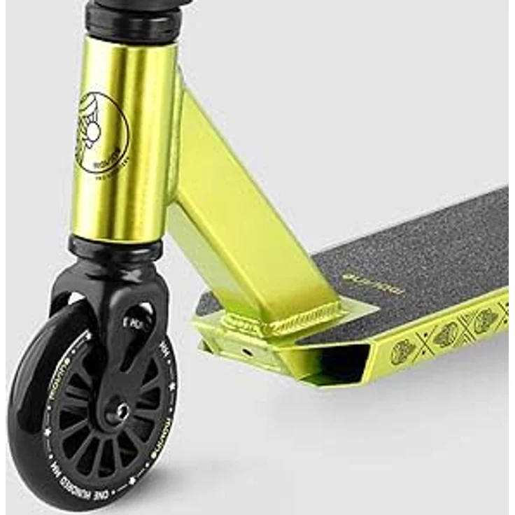 Movino Glide Stunt-Scooter (ZITRONE), leichter Aluminium-Scooter mit Stahl-Lenker und ABEC-9 Kugellagern für sichere Tricks und Stunts – Bild 6