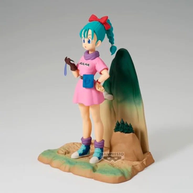 Banpresto Bulma Dragon Ball Actionfigur, 13 cm PVC Sammelfigur, BP29376P, Mehrfarbig, lizenziertes Produkt mit Basisständer – Bild 3