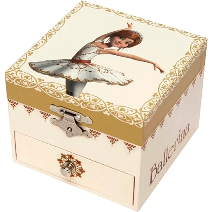 Phosphoreszierende Spieldose Ballerina© - Leuchtet in der Nacht – Bild 2