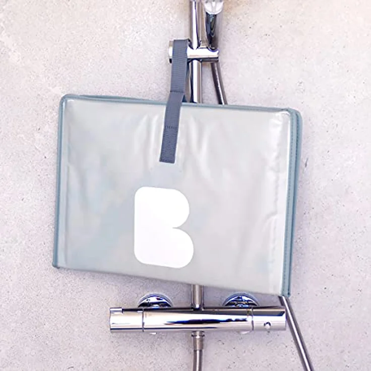 BÉABA, Faltbare Baby-Badewanne, Ultrakompakt, Trendiges Design, Praktisches Verstauen, Minimaler Platzbedarf, Einfache Handhabung, Pop-Up-Badewanne Camele'o, Blau – Bild 6