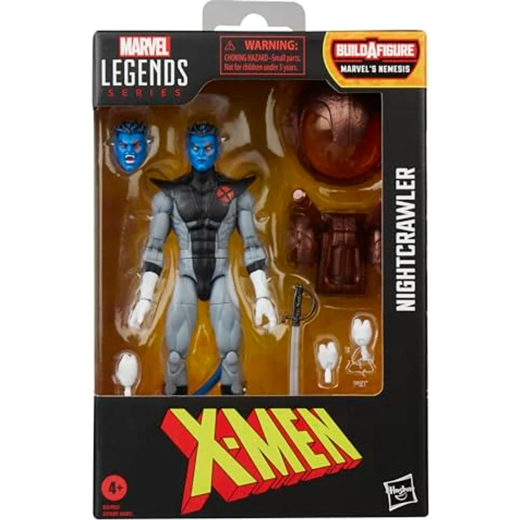 Marvel Legends Series Nightcrawler Action-Figur, 15 cm, mit 5 Accessoires und Build-A-Figure Elementen, X-Force Edition – Bild 2
