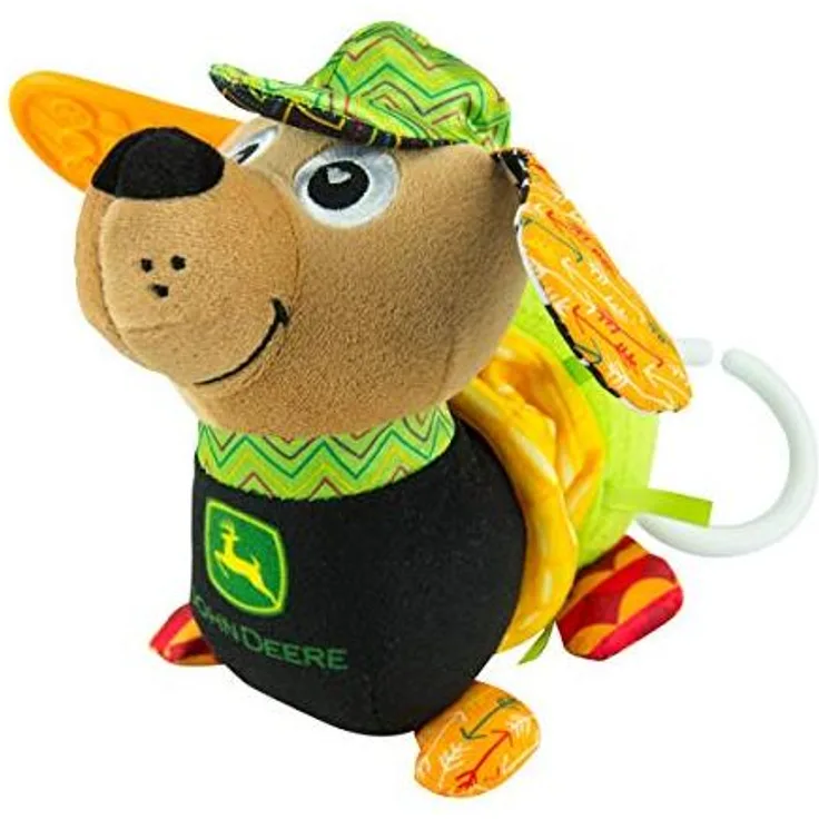 Lamaze Kuschelhund Clip & Go, Babyspielzeug 10 cm, mehrfarbig