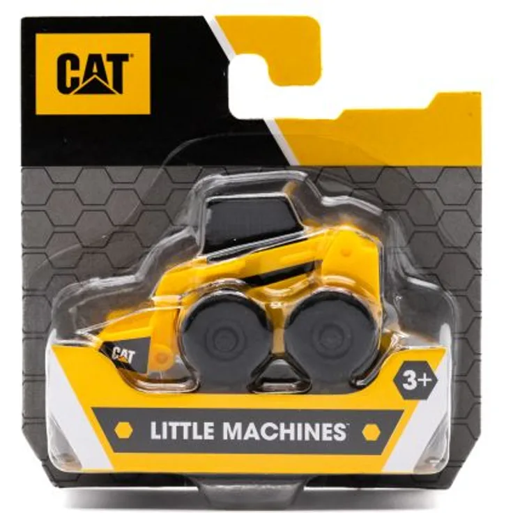 Funrise Toys CAT Little Machines, Minibaustellenfahrzeug mit Schiebeantrieb, 7,5 cm, 1 Stück