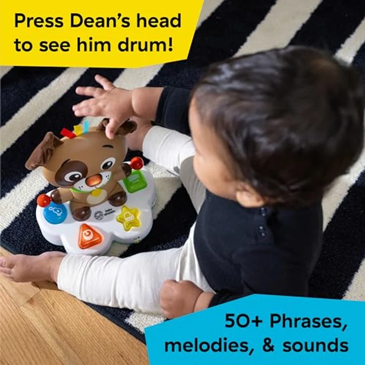 Baby Einstein Drum & Learn Dean - Multisensorisches Babyspielzeug mit 2 Spielmodi, Farben, Formen & Instrumenten, 50+ Klänge, Ab 6 Monaten – Bild 2
