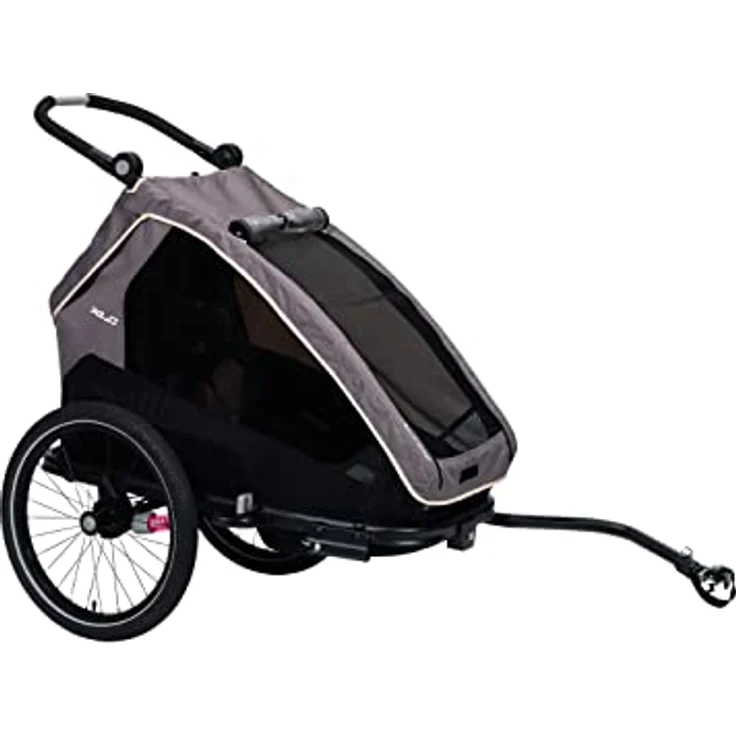 XLC Kinderanhänger MONO S BSC09, Fahrradhundeanhänger mit innovativem Faltsystem, inkl. BuggyRad und verstellbarem Schiebebügel, blau – Bild 6