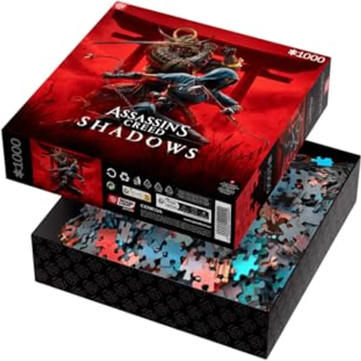 Good Loot GDL-24791 Assassin’s Creed Shadows Naoe & Yasuek 1000 Puzzle, Multicolor, hochwertige Puzzle mit Canvas-Effekt Finish – Bild 1