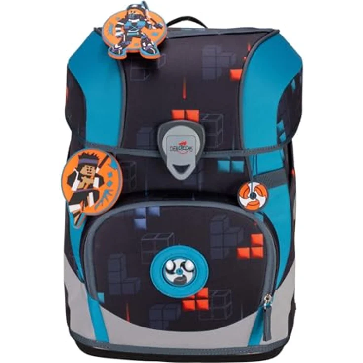 DerDieDas ErgoFlex Tiny Schulranzenset 5-teilig Ninja Fighter, ergonomisch geformt, atmungsaktive Gurte, Maße: 28 x 38 x 22 cm – Bild 2