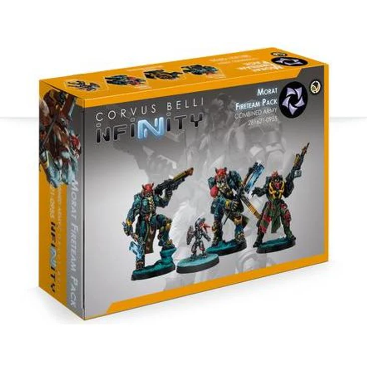Infinity Morat Fireteam Pack Box, Sammelfigurenset für urbanen und Dschungelkampf