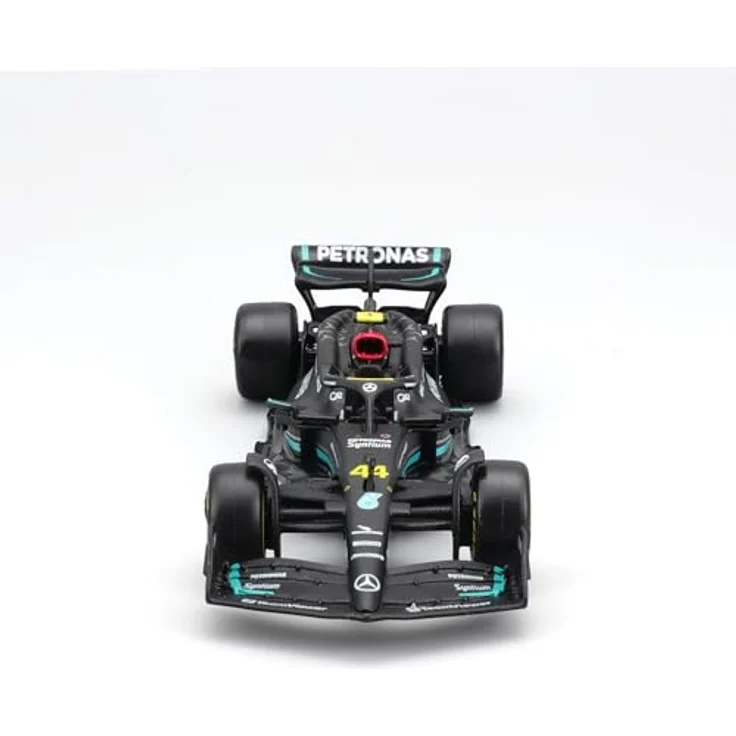 Bburago Mercedes AMG Petronas W14 Lewis Hamilton #44 2023, realistisches Modellauto im Maßstab 1:43, offizielle Mercedes-Lizenz, empfohlenes Alter 3+ Jahre – Bild 2
