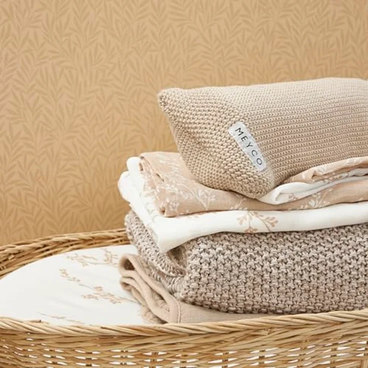 Meyco Branches Hydrophile Windeln Sand 3 Stück Beige – Bild 3