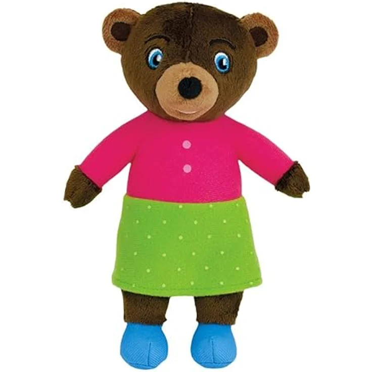 Jemini Plüsch-Set für Familie, 3 Plüschtiere: Kleiner Braunbär 13 cm, Mama Bär & Papa Bär 19 cm, hypoallergen, ab der Geburt, waschbar 30 °C – Bild 4