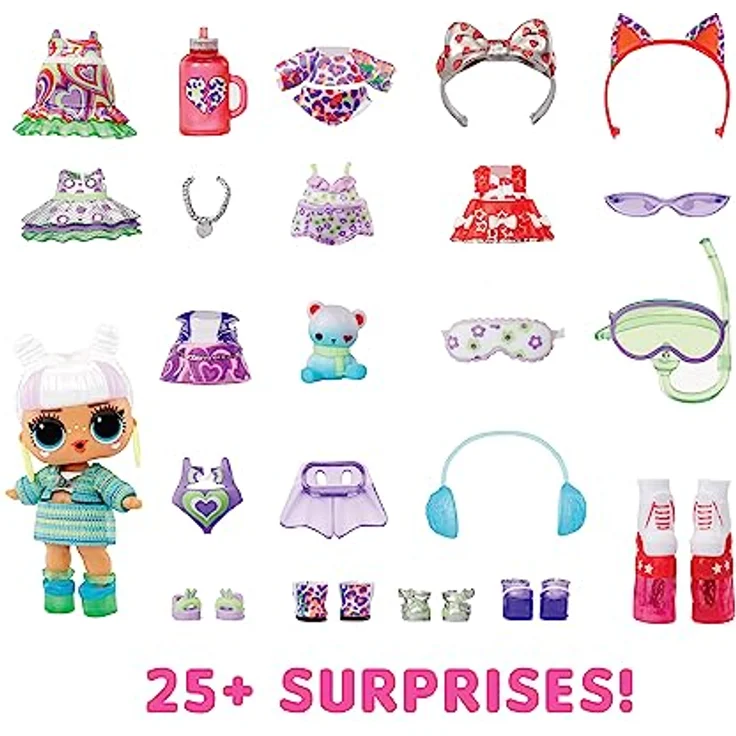 LOL Surprise Adventskalender mit Limitierter Sammlerpuppe und 24 Überraschungen - MAKEOVER BABE 2.0 - Mix and Match Outfits, Schuhe und Accessoires - Tolle Geschenkidee für Mädchen ab 4 Jahren – Bild 2