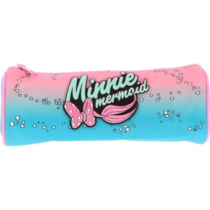 Disney Federmäppchen Disney Minnie Mermaid 22 cm, Schreibwaren für Kinder - Schule, Meerjungfrau Design – Bild 2