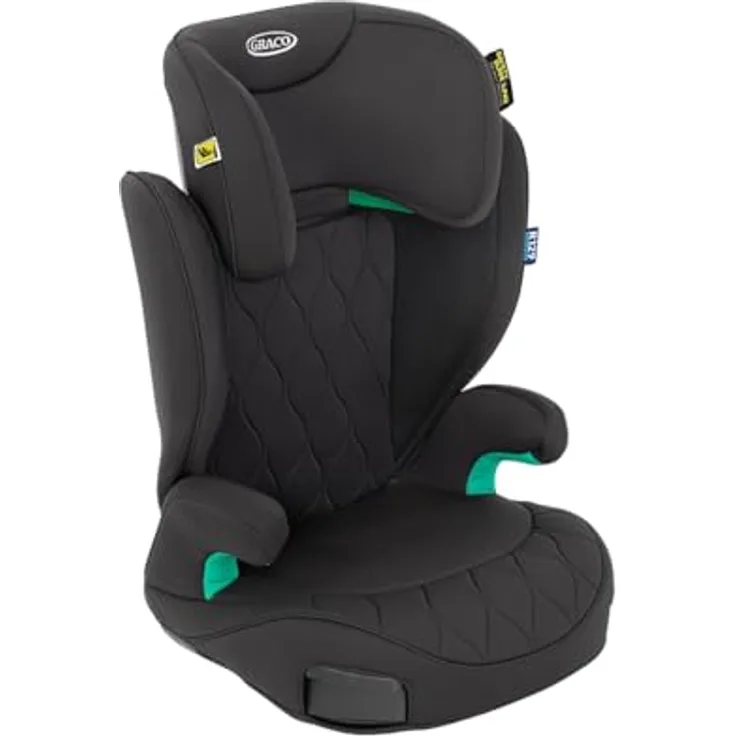 Graco Kindersitz Affix i-Size R129 - 3,5-12 Jahre, 4,2 kg, Isofix, Getränkehalter - Midnight