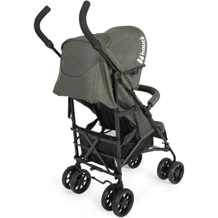 Hauck Buggy Fold N Care, leichter Schirmbuggy in Olive mit 5-fach verstellbarer Rückenlehne und Gratis Mobilitätsgarantie – Bild 11