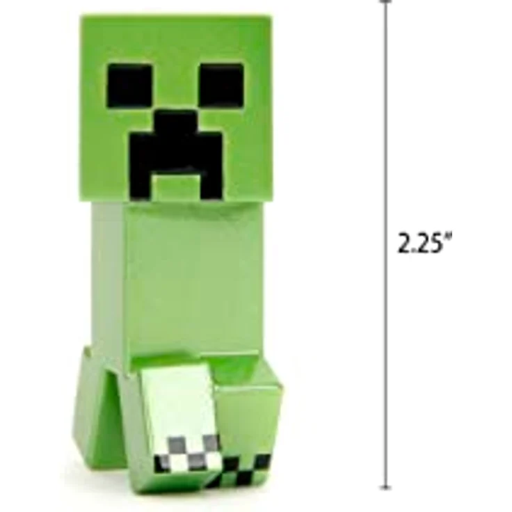 Jada Toys Minecraft Figuren-Set (4 Stück) aus Metall - Sammelfiguren aus Minecraft Caves & Cliffs (Steve, Alex, Creeper und Warden) für Gamer & Sammler ab 8 Jahre, je 6 cm – Bild 5