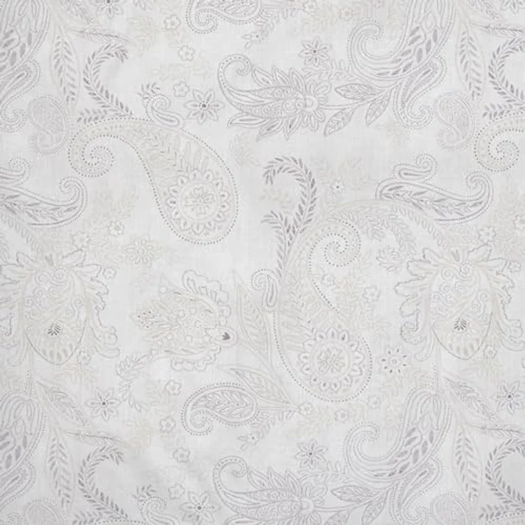 Janine Bettwäsche Soft-Flanell Beige, Paisley Design, 100% Baumwolle, Größe 155x220 cm + 80x80 cm, mit Reißverschluss – Bild 5