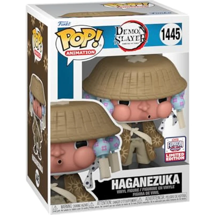Funko Pop Haganezuka 1445 Exklusiver Dämon Slayer: Kimetsu No Yaiba Figure Spielzeug, Vinyl-Material, 9,5 cm, schwarz – Bild 2