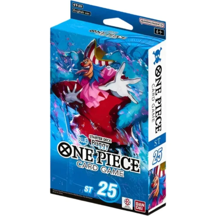Bandai One Piece Card Game ST25 BLUE Buggy Starter Deck, Sammelkarten mit einzigartigen Charakteren und strategischen Spielmechaniken, Englisch