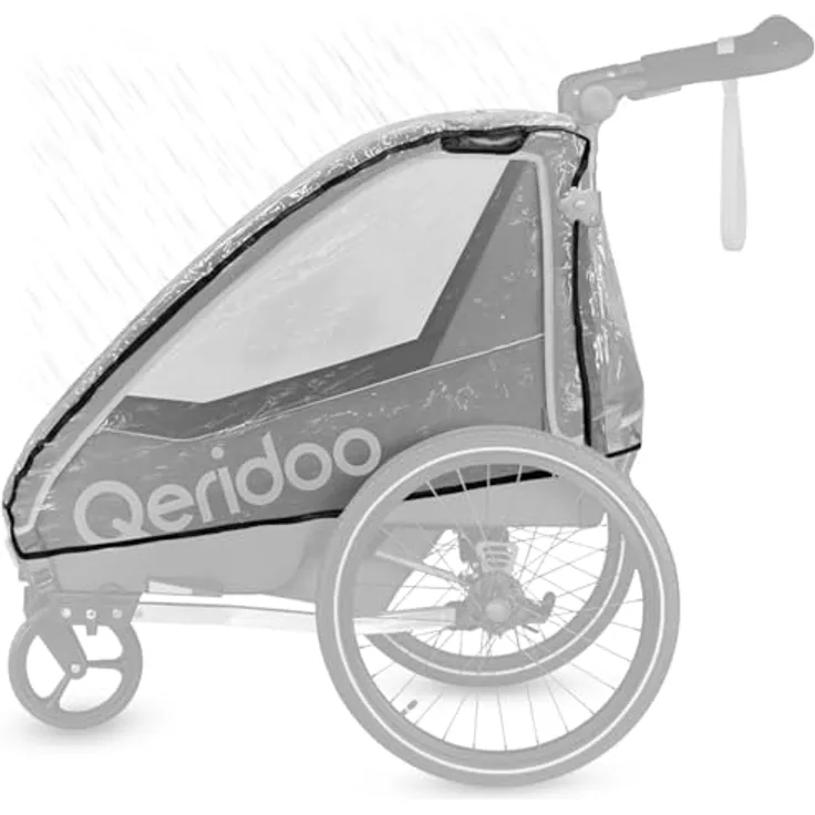 Qeridoo Kinderwagen-Regenschutzhülle QUPA 1 / Sportrex 1, Polyethylen, passend für Queridoo QUPA 1 & Sportrex 1