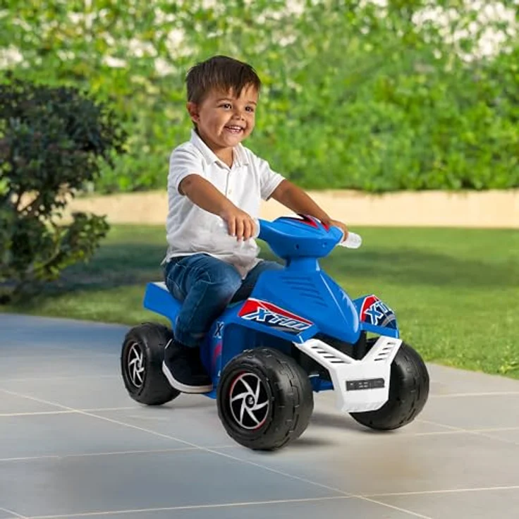 FEBER Quad CE-Blue 6V, Elektrofahrzeug für Kinder 18 Monate bis 3 Jahre, mit Gaspedal, große Räder, bis zu 40 Minuten Akkulaufzeit, inkl. Ladegerät – Bild 2