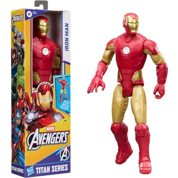 AVENGERS Marvel Avengers Titan Serie Iron Man Action-Figur, 29,2 cm mit 11 Bewegungspunkten, in Sammler-Verpackung, für Kinder ab 4 Jahren – Bild 3