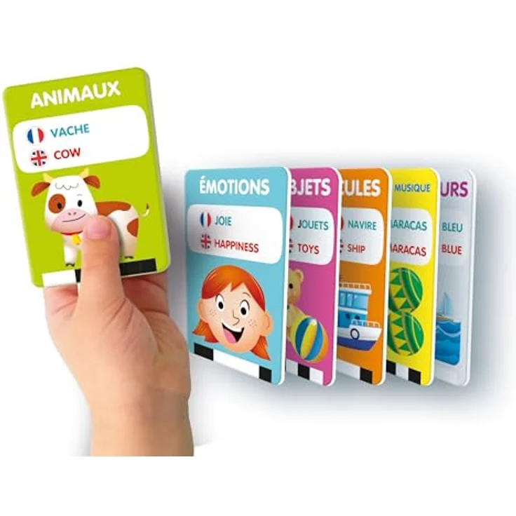 Clementoni My First 100 Words Bilingual, Lernspiel für Kinder ab 2 Jahren, Französisch, Kunststoff – Bild 4