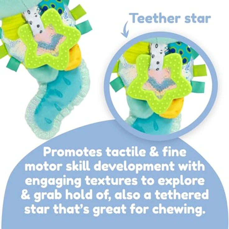TOMY Lamaze Axolotl-Anhänger Artur L27497, Reisekuscheltier mit unterschiedlichen Texturen und Beißteilen – Bild 4