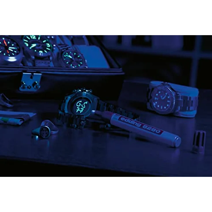 edding 8280 Securitas UV Marker, unsichtbarer Faserstift farblos, 1,5–3 mm, Schwarzlicht – Bild 6