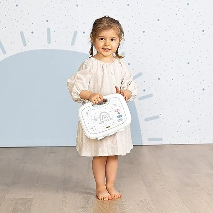 Smoby Toys Arztkoffer Kinder klein, Spielzeug-Doktorkoffer mit 19 Teilen und Zubehör, medizinischer Koffer für Kinder ab 3 Jahren, kompakt und tragbar – Bild 3