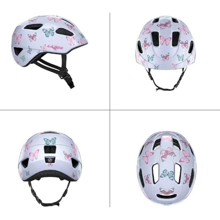 LAZER Nutz 2.0 KinetiCore Kinderfahrradhelm, leichter Uni-Helm mit Schmetterlingsdesign und EZ Fit-System, Einheitsgröße – Bild 2