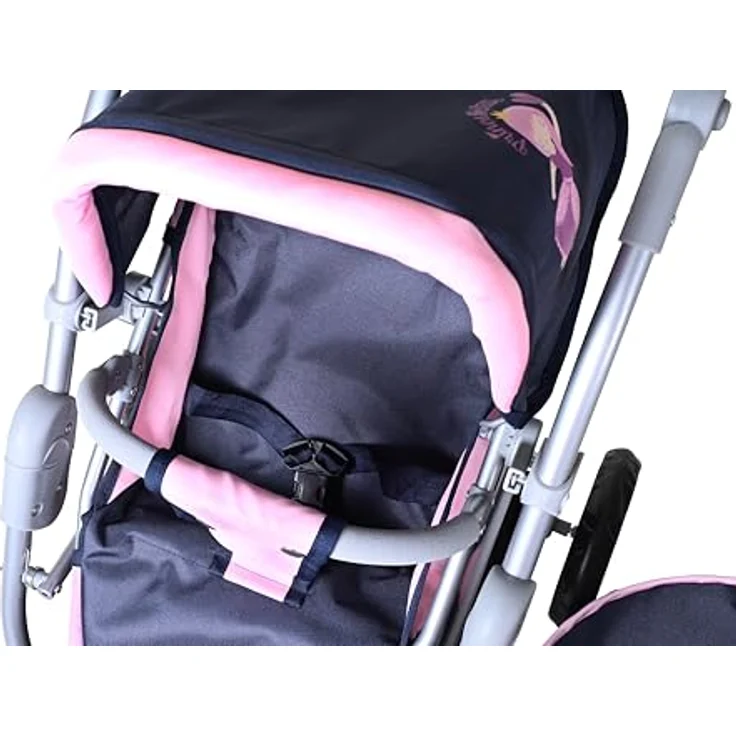 Knorrtoys® Kombi-Puppenwagen Coco, mit Baby-Wannenaufsatz und Sportsitz, höhenverstellbarer Schieber, princess blue – Bild 15