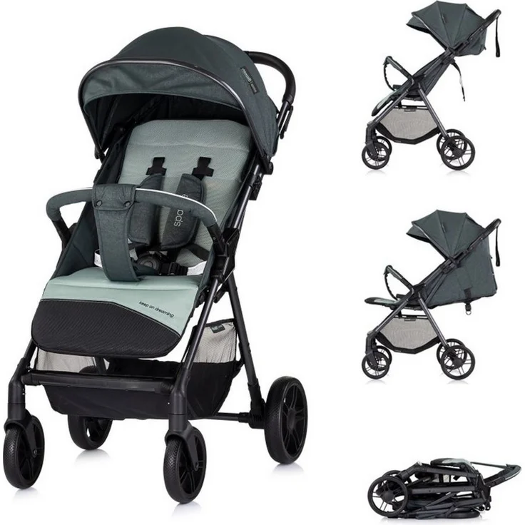 Chipolino Kinder-Buggy Kinderwagen Sparkle Buggy, faltbar, verstellbar, blau
