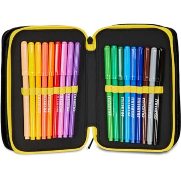 Seven Federmäppchen Pokemon Pikachu, XXL Etui mit 3 Fächern und kompletten Schreibwaren, inkl. Bleistiften und Filzstiften für Mädchen, Grundschule – Bild 4