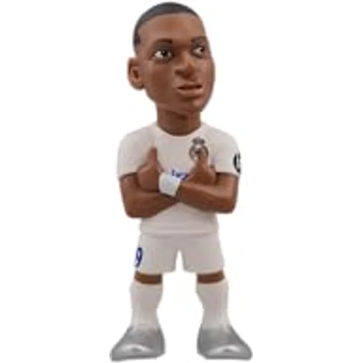 MINIX Fußball Stars #211 - Real Madrid - Mbappé 9 Sammelfigur 12 cm - Lizenz-Produkt PVC-Figur, Ausstellungsbox - 12 cm - Offizielle Real Madrid Lizenz – Bild 2