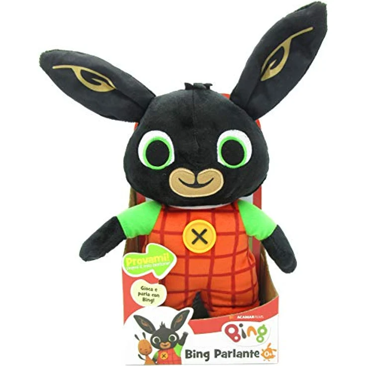 Giochi Preziosi BNG0200 - GP - Bing Plüschtier, interaktiv mit Soundfunktion, 33 cm, aus hochwertigem Plüsch, geeignet ab Geburt – Bild 1