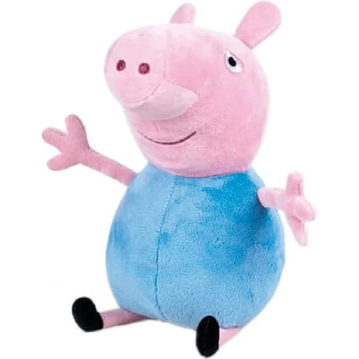 soma Kuscheltier Peppa Wutz Schorsch Pig blau XXL 30 cm Stofftier Kuscheltier für Kinder, Super weicher Plüsch