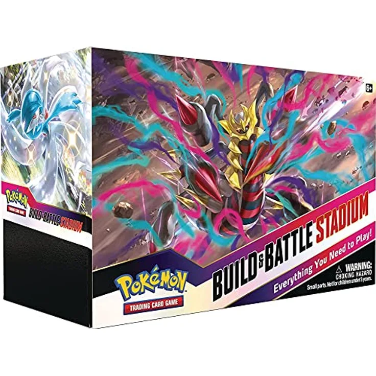 Nintendo Pokémon TCG: SWSH11 Verlorener Ursprung - Build & Battle Stadium mit 2 Boxen, 8 Booster-Packs und exklusiver Foil-Karte