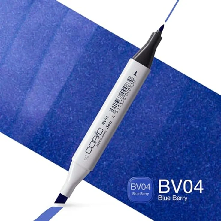 Copic Classic Marker Typ BV - 04, Blue Berry, professioneller Layoutmarker mit dualem Spitzensystem, schnelltrocknend und nachfüllbar – Bild 2