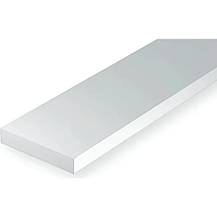 EVERGREEN 500125 Vierkantprofile, 350x0,50x2,50mm, 10 Stück, Mehrfarbig