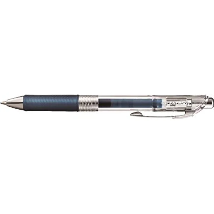 Pentel BL77TLE-CAX EnerGel Pure Gel-Tintenroller mit Druckmechanik, 0,7 mm Kugeldurchmesser = 0,35 mm Strichstärke, nachfüllbar, 1 Stück, marineblau – Bild 1