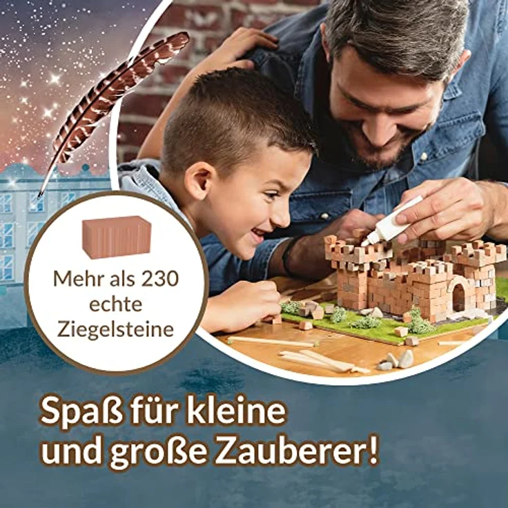 Brick Trick Harry Potter Ollivanders Zauberstabladen, LEGO-Set mit 93% natürlichen Materialien und wiederverwendbarem Kleber, 93 Teile – Bild 4
