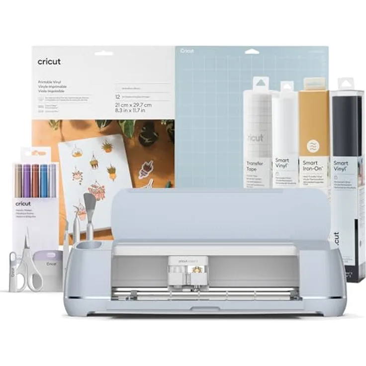 Cricut Maker 3 | Ultimative smarte Bastelmaschine im Starter-Bundle | Edition 2024, schneidet über 300 Materialien