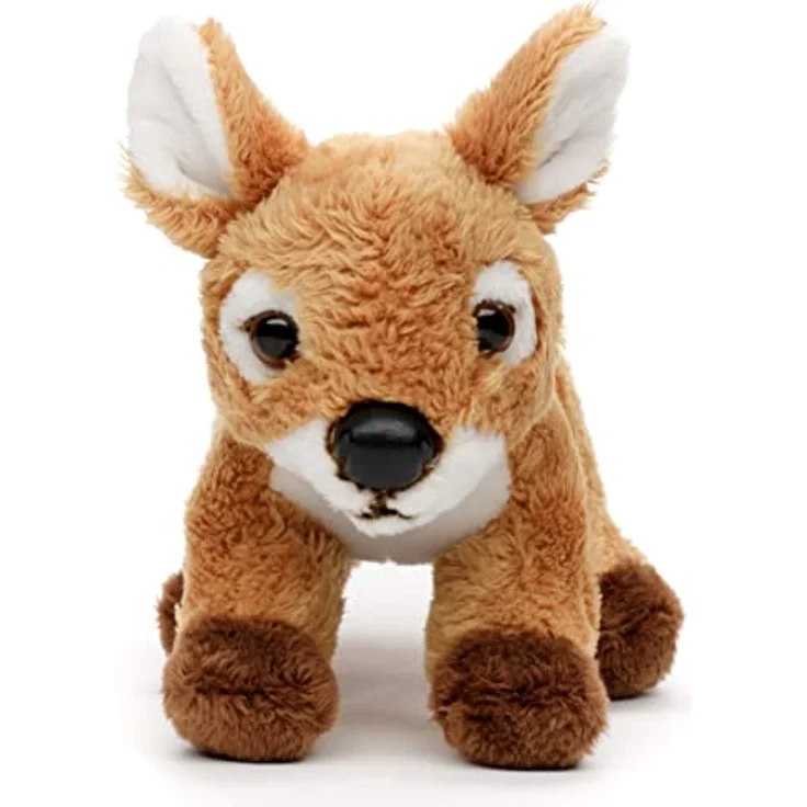 Uni-Toys Rehkitz Plushie, 15 cm Plüsch-Reh mit hochwertigem Polyester-Obermaterial, recyceltem Füllmaterial, ideal zum Spielen und Kuscheln – Bild 3